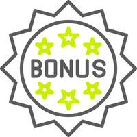 Bonus icon with stars on it vector