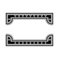 Art Deco Border Elements, Geometric , Vintage Style, Retro vector