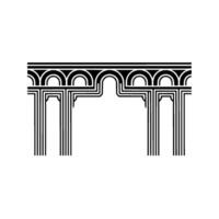 Art Deco Archway, Geometric Ornamentation, Minimalist, Texture vector