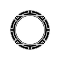 Geometric Circle Frame,Minimalist , Abstract Pattern, Decorative vector