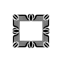 Geometric Deco Frame,Minimalist , Elegant Border, alternate version 25 vector