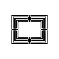 Geometric Deco Frame,Minimalist , Elegant Pattern vector