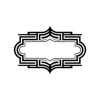 Art Deco Frame,Elegant Ornament, Vintage , Minimalist Border, Pattern vector