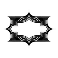 Art Deco Ornament,Geometric Frame, Elegant, Stylized vector