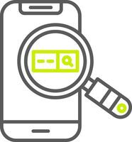 Mobile search engine optimization vector