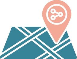 Share Location Seamless Core Icon vector