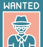 Wanted Poster Expressive System Element vector