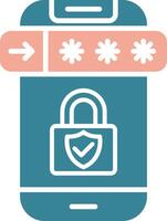 Privacy Bold Tech Element vector