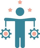 Work Life Balance Dynamic UX Form vector