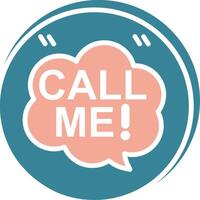 Call Me Intuitive Symbol Sketch vector