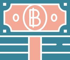 Baht Simplified Tech Element vector