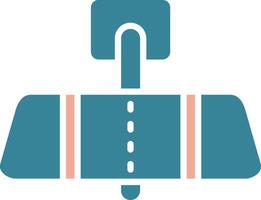 Car Mirror Bold Graphic Module vector