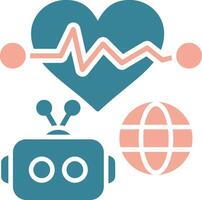 Deep Learning Crystal UI Stamp vector
