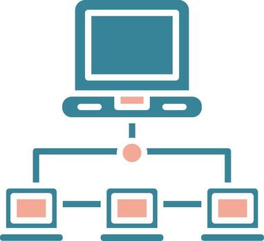 Computer Networking Bold Tech Element vector