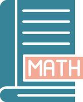 Math Book Futuristic Core Icon vector