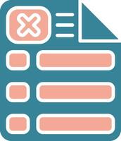 Rejected Global Core Icon vector