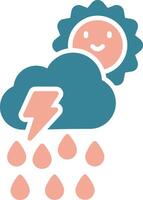 Rain Efficient UI Stamp vector
