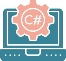 C Sharp Global App Emblem vector