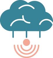 Cloud Connection Neon UX Form vector