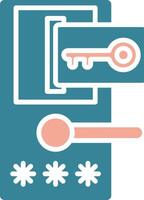 Door Lock Unified Visual Pattern vector
