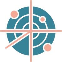 Radar Streamlined Flat Badge vector
