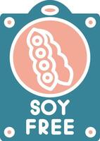 Soy Free Colorful App Emblem vector