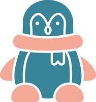 Penguin Crystal Web Symbol vector