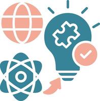 Problem Solving Streamlined Web Symbol vector