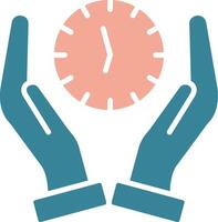 Hands Vibrant Core Icon vector