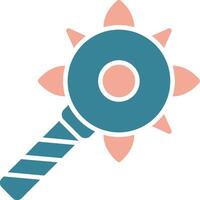 Mace Colorful App Emblem vector