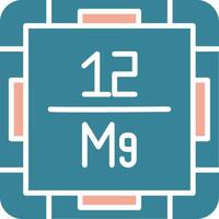 Magnesium Crystal Web Symbol vector