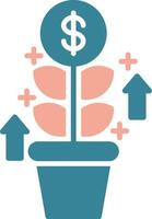 Money Tree Interactive Graphic Module vector