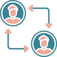 Peer To Peer Expressive Digital Mark vector