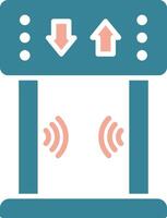 Security Gate Bold Interface Object vector