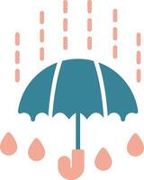 Umbrella Colorful Core Icon vector