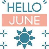 June Neon System Element vector