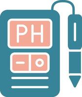 Ph Meter Tactile Symbol Sketch vector