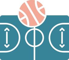 Basketball Court Seamless Visual Pattern vector