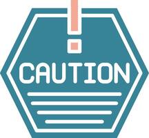Caution Bold Interface Object vector