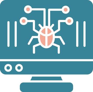 Cybercrime Simplified Tech Element vector