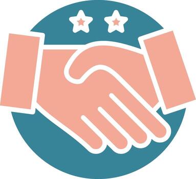 Shake Hands Dynamic Interface Object vector