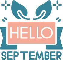 September Futuristic UX Form vector