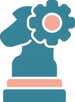 Strategy Development Interactive Line Art vector