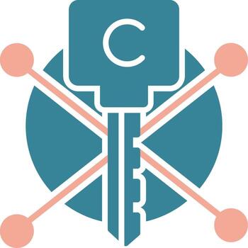 Composite Key Expressive Tech Element vector