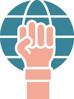 Civil Rights Futuristic Graphic Module vector