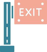 Exit Futuristic Graphic Module vector