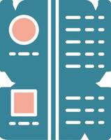 Hieroglyph Colorful Core Icon vector