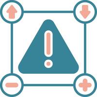 Probability Colorful Style Glyph vector