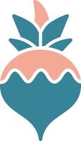 Turnip Seamless Core Icon vector