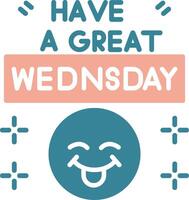 Wednesday Expressive Web Symbol vector